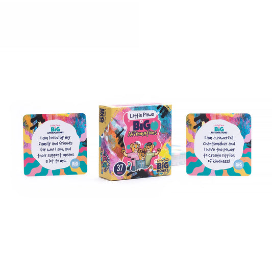 Empower young minds with 'Little Paws, Big Affirmation' cards - nurturing positivity and self-belief in style!