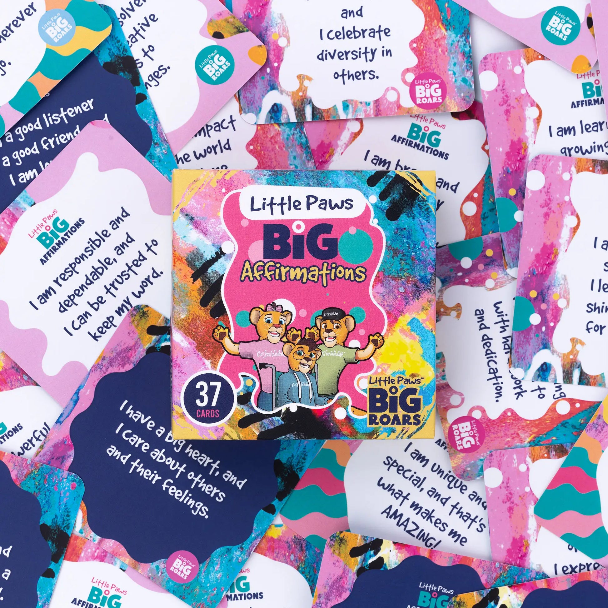 Elevate positivity in little ones with 'Little Paws, Big Affirmation' cards – a cub-friendly confidence boost!