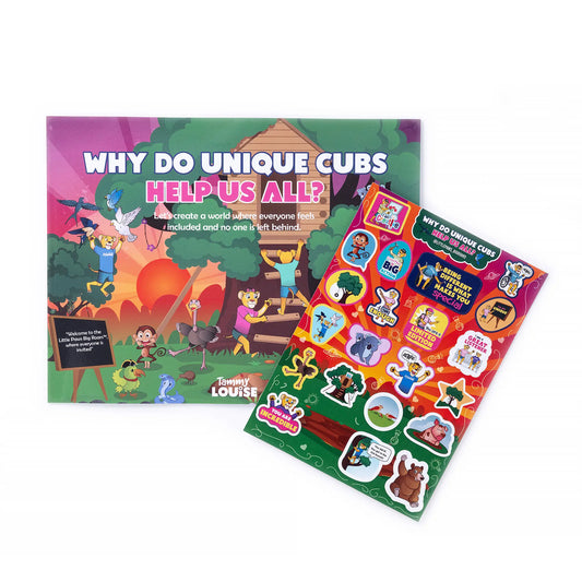 Why do unique cubs help us all? Little Paws, Big Roars-children-mindfulness for kids-confidence-BONUS stickers