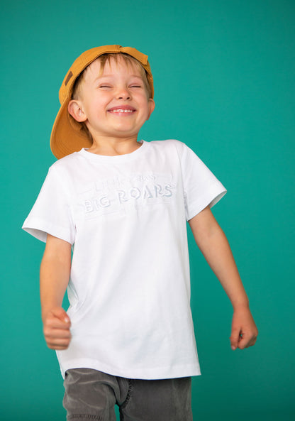 Little Paws, Big Roars Official Embroidered Tee- Kids