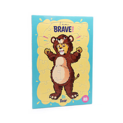 Little Paws, Big Roars- I am BRAVE 35 Piece Tray Puzzle